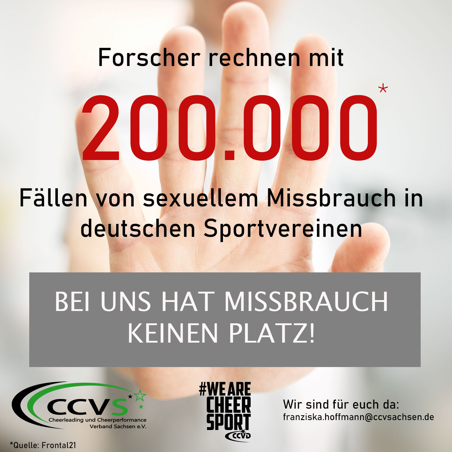 Teil einer Intiative des CCVSachsen